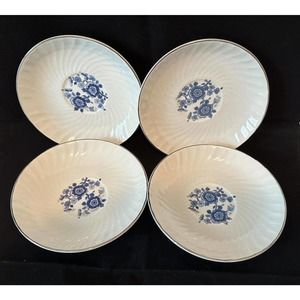 ENOCH-WEDGWOOD "ROYAL BLUE" Tunstall England 4-Fruit/Dessert(Sauce) Bowl*VINTAGE